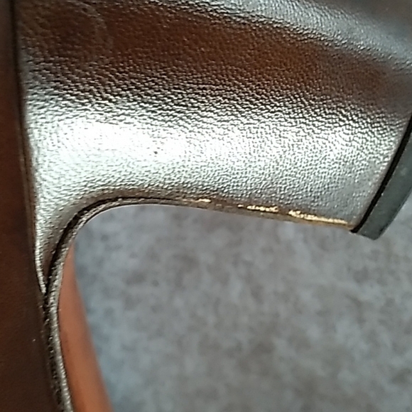 Vintage 1960s Lady Mcguire two Tone brown heels - Picture 7 of 9